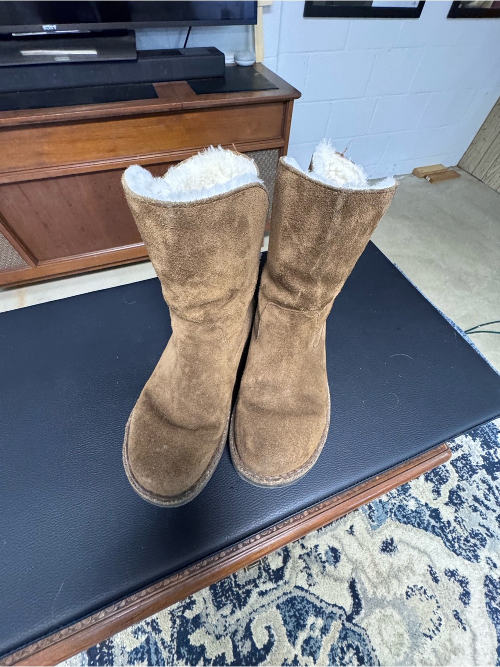 Birkenstock Uppsala Women's Suede Shearling-Lined Winter Boots - size 40